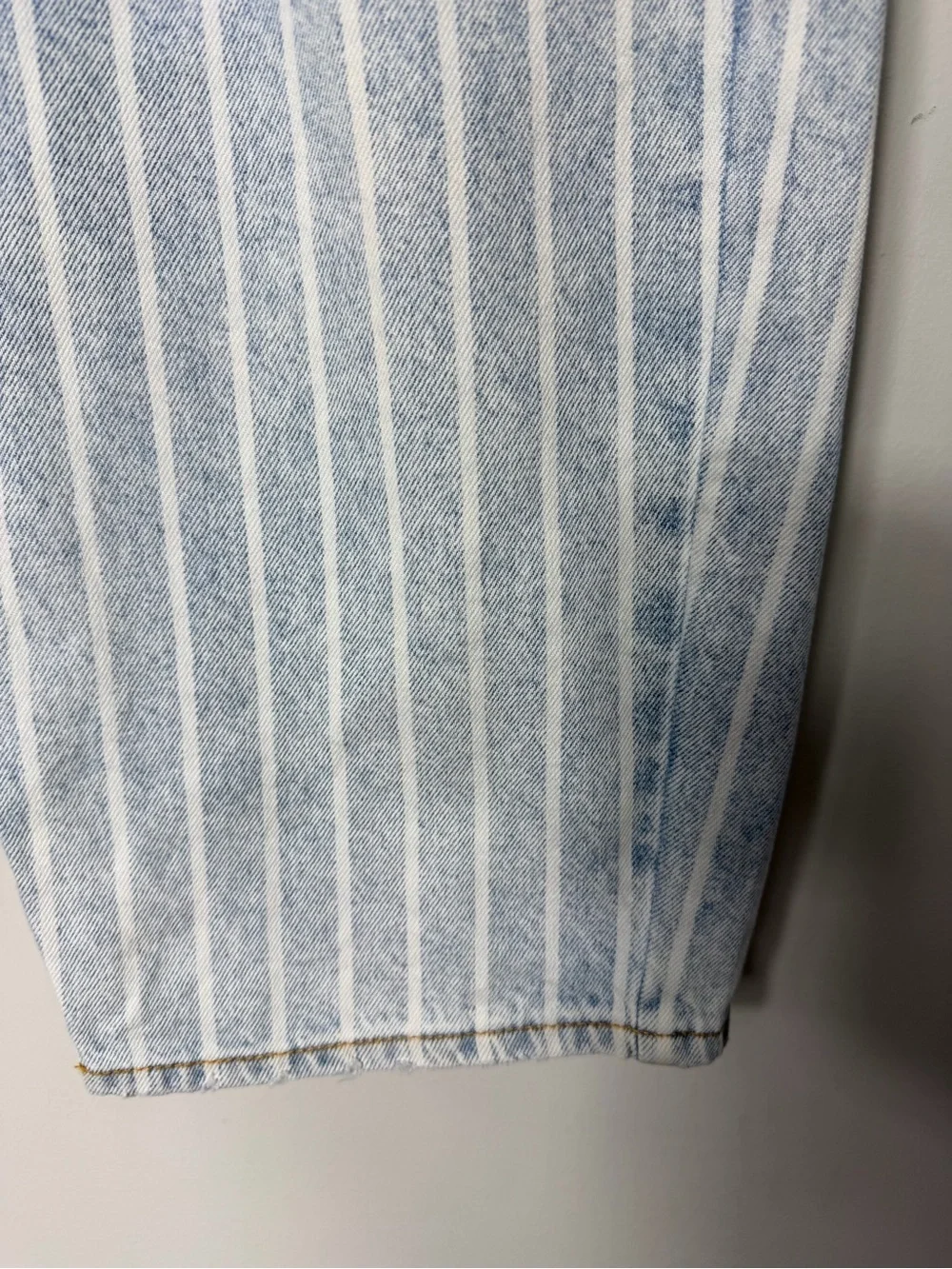 Happy X Nature High Rise Denim Striped Bermuda Shorts Jeans Size 30 *1131